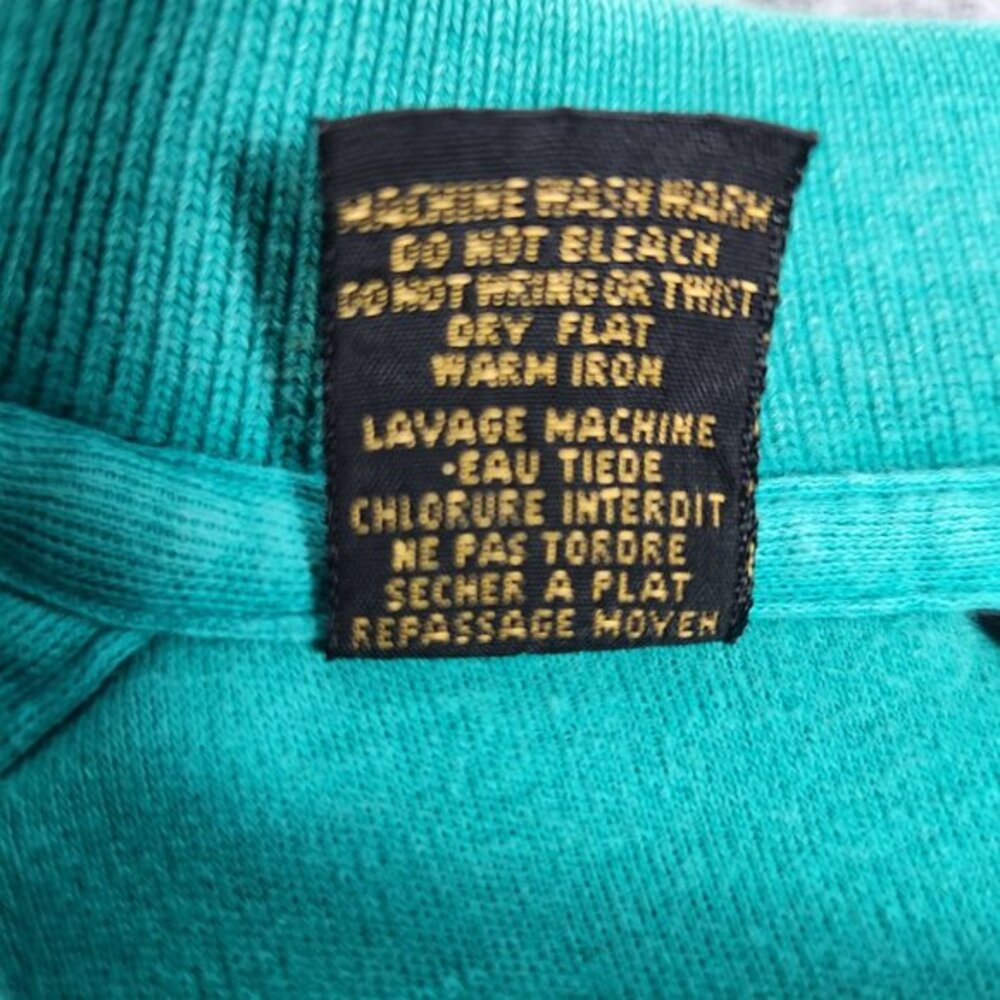 Eddie Bauer VTG Polo‎ Shirt Men XL Blue Stripe Made in USA Short Sleeve Golf - Picture 5 of 8